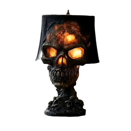 Lava Skull Lamp USB Halloween Night Light-0
