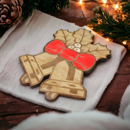 Christmas Bells Wooden Christmas Decoration - Home Decor