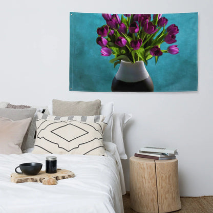 Purple Flowers Flag-0