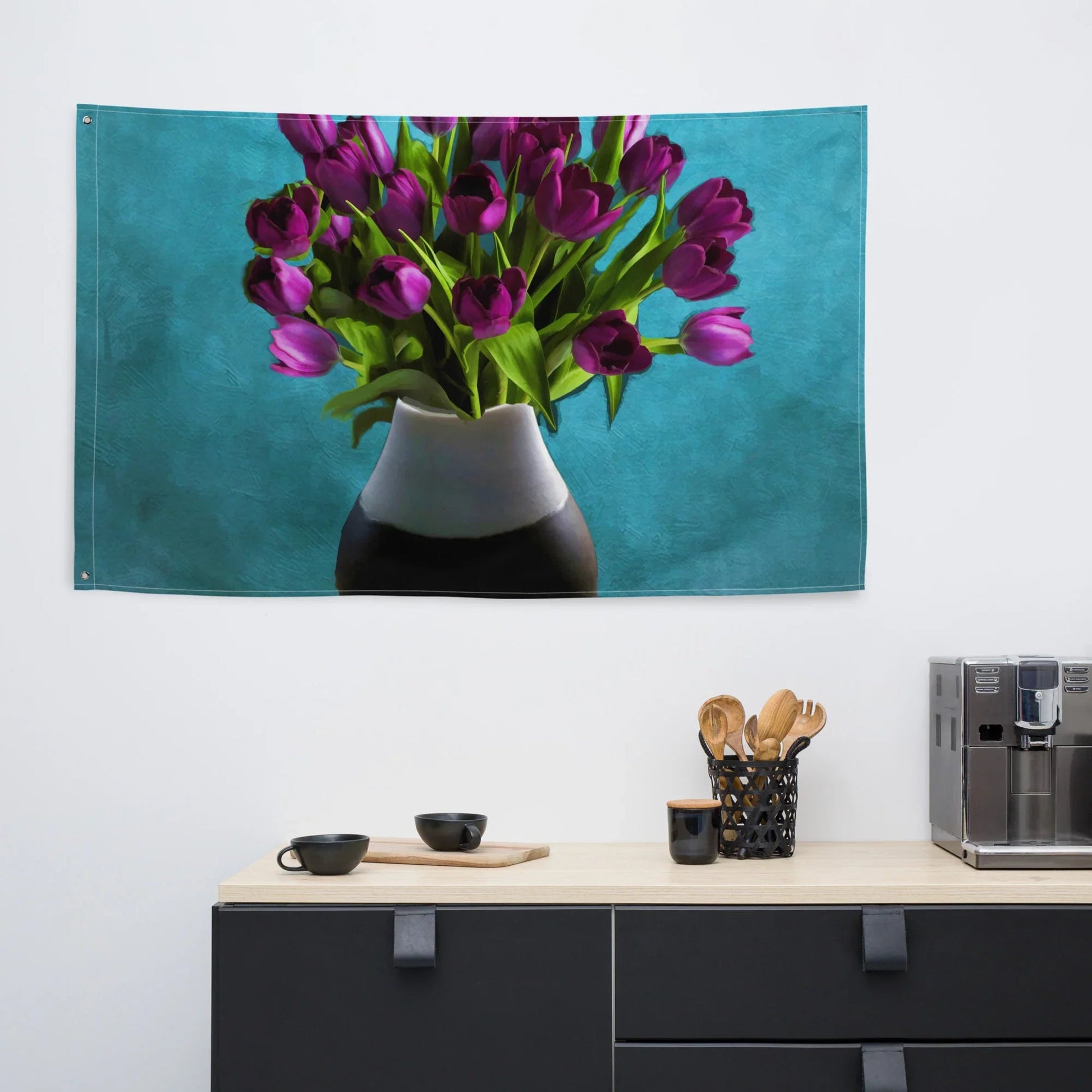 Purple Flowers Flag-1