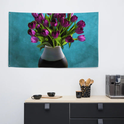 Purple Flowers Flag-1