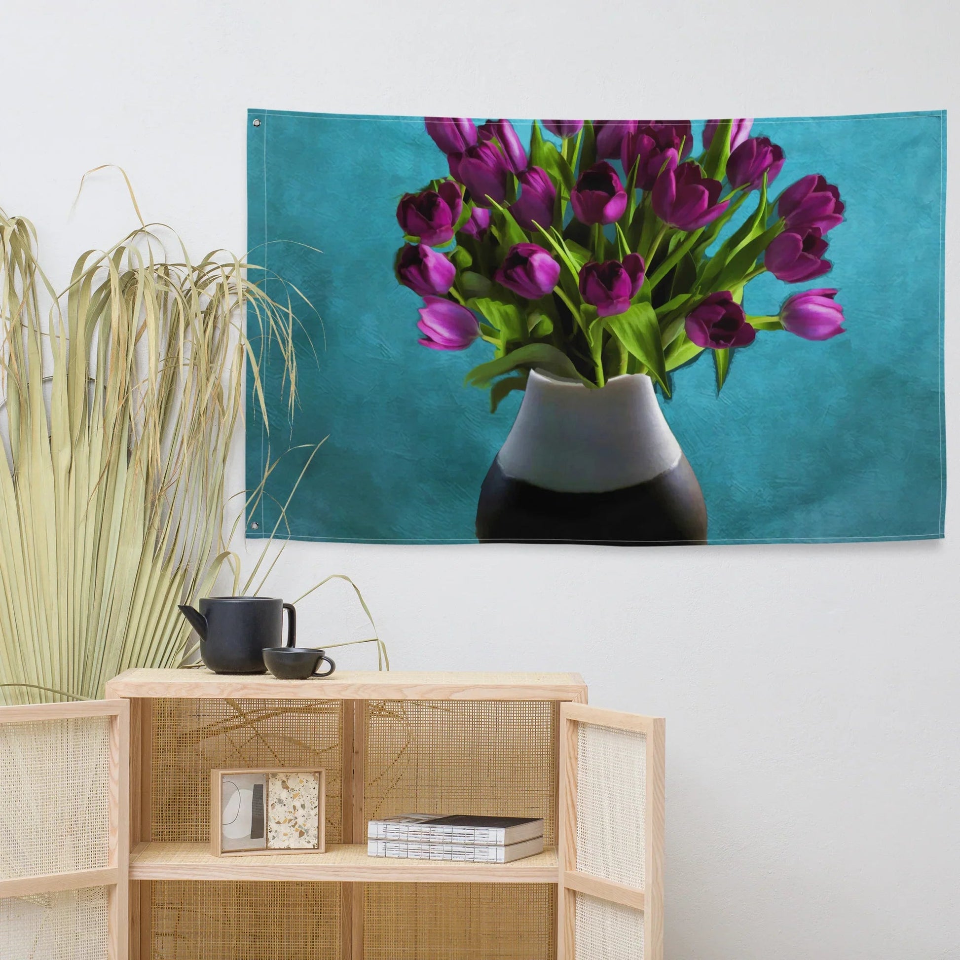 Purple Flowers Flag-2