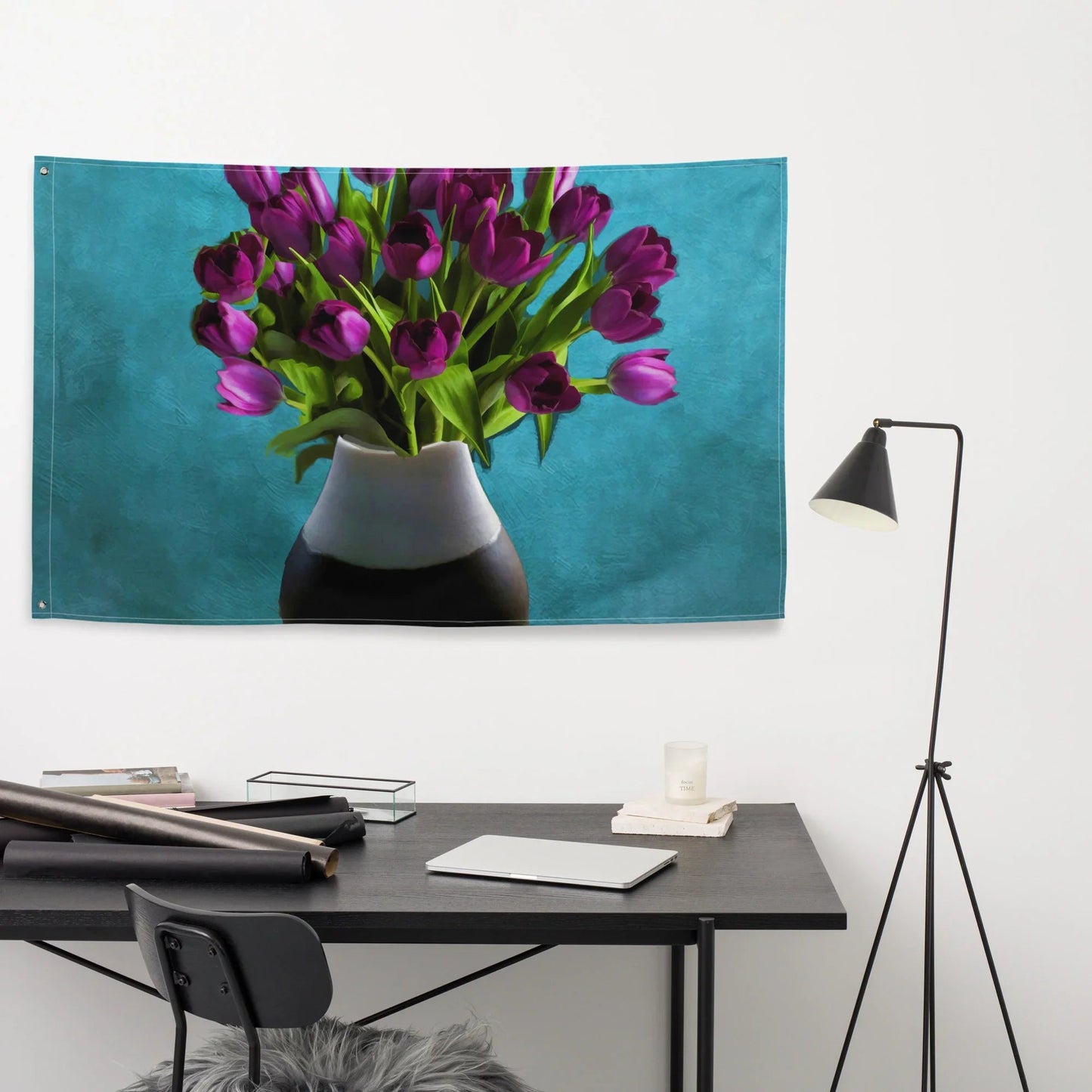 Purple Flowers Flag-3