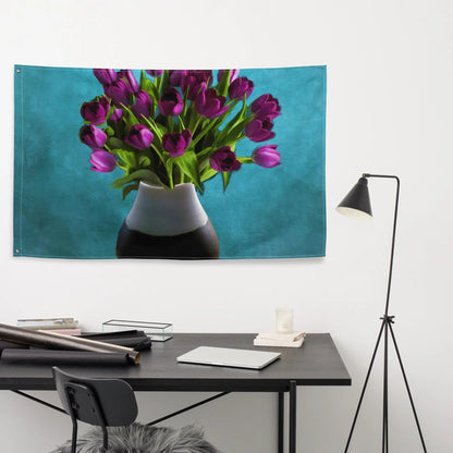 Purple Flowers Flag-3