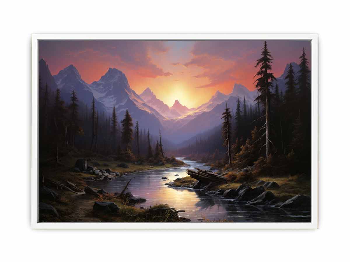 Sunrise Landscape  Canvas Art Print-5