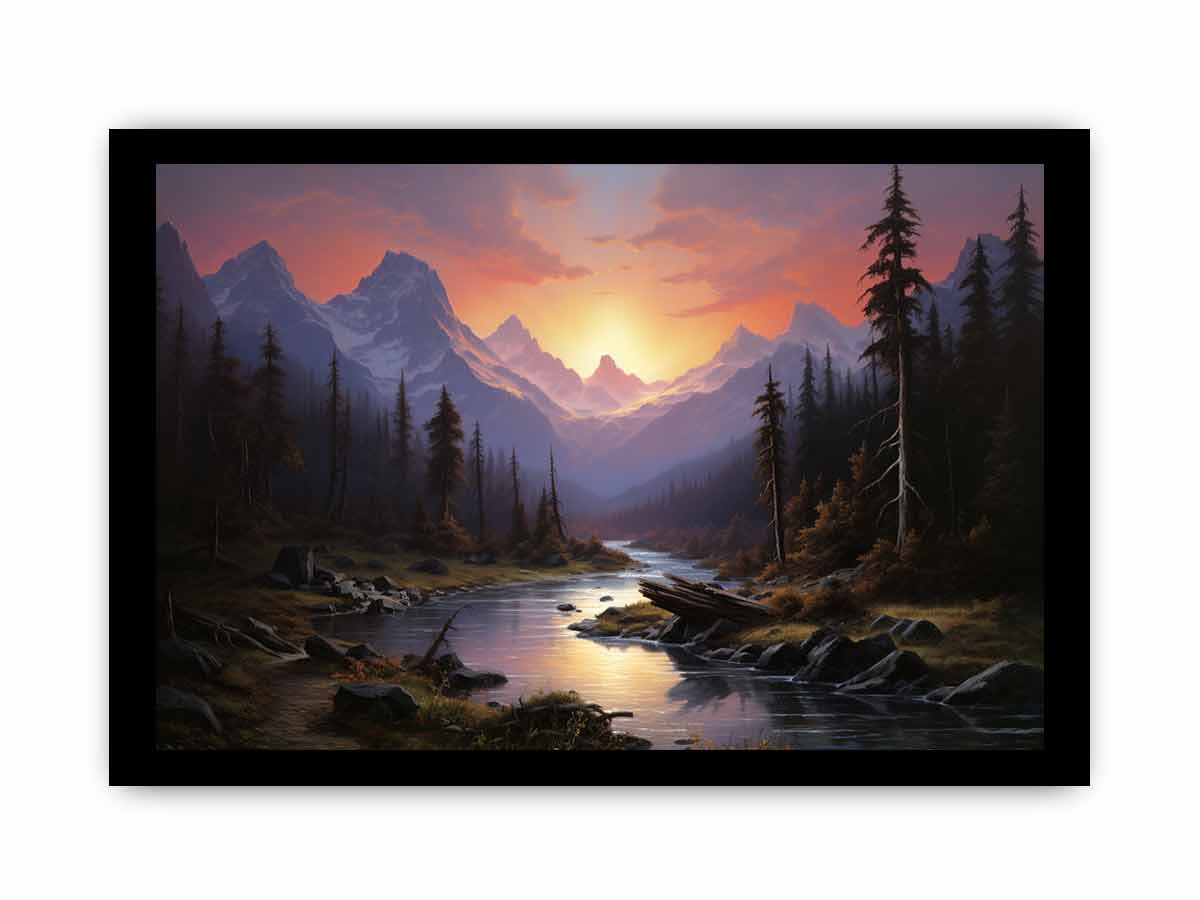 Sunrise Landscape  Canvas Art Print-7
