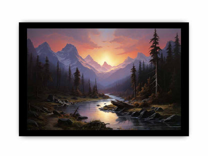 Sunrise Landscape  Canvas Art Print-7