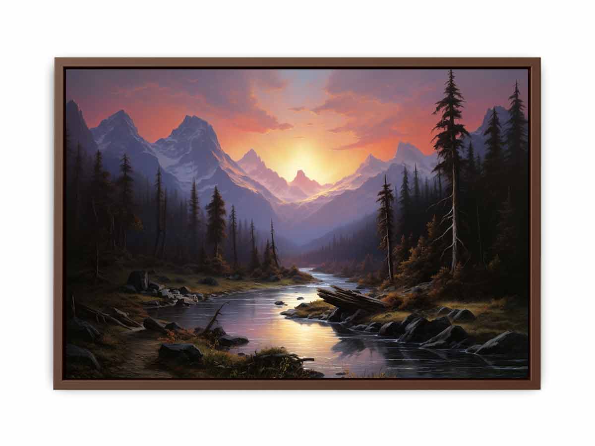 Sunrise Landscape  Canvas Art Print-6