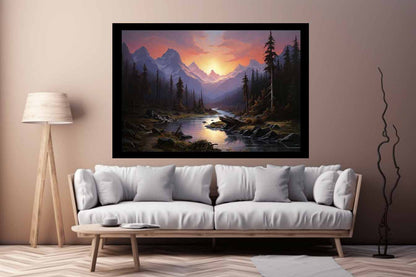 Sunrise Landscape  Canvas Art Print-2