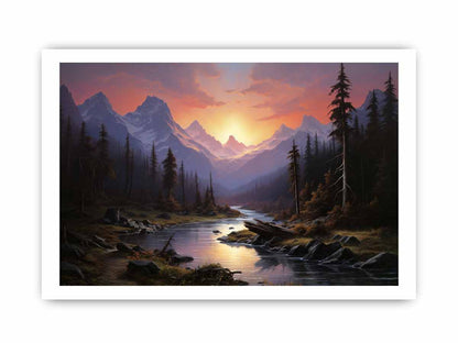 Sunrise Landscape  Canvas Art Print-8