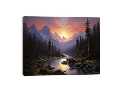 Sunrise Landscape  Canvas Art Print-3