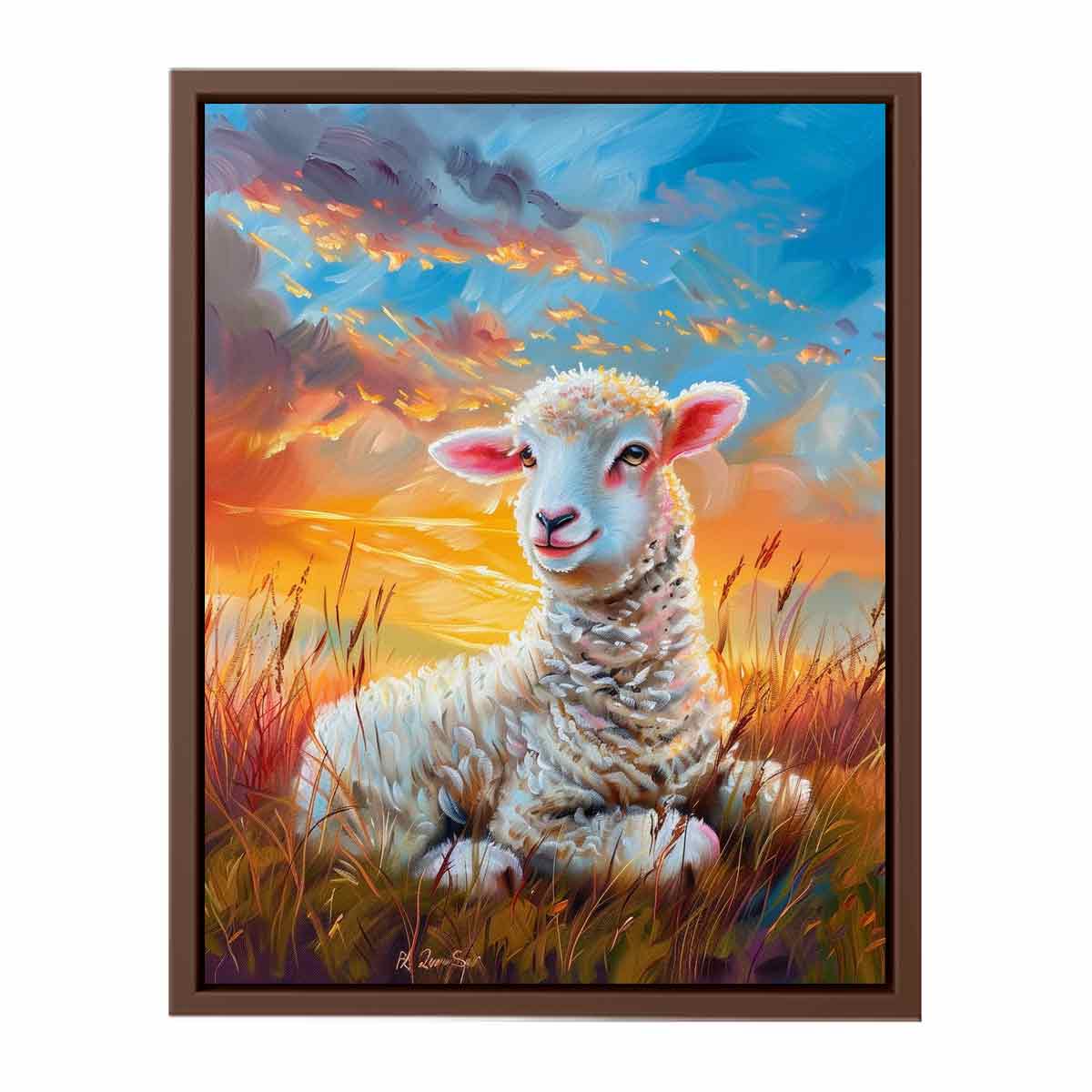 Baby Sheep Canvas  Art Print-6