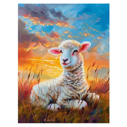 Baby Sheep Canvas  Art Print-0