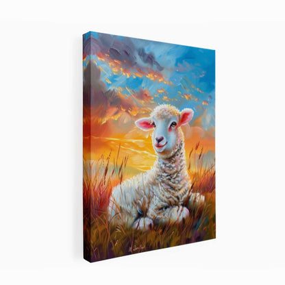 Baby Sheep Canvas  Art Print-3