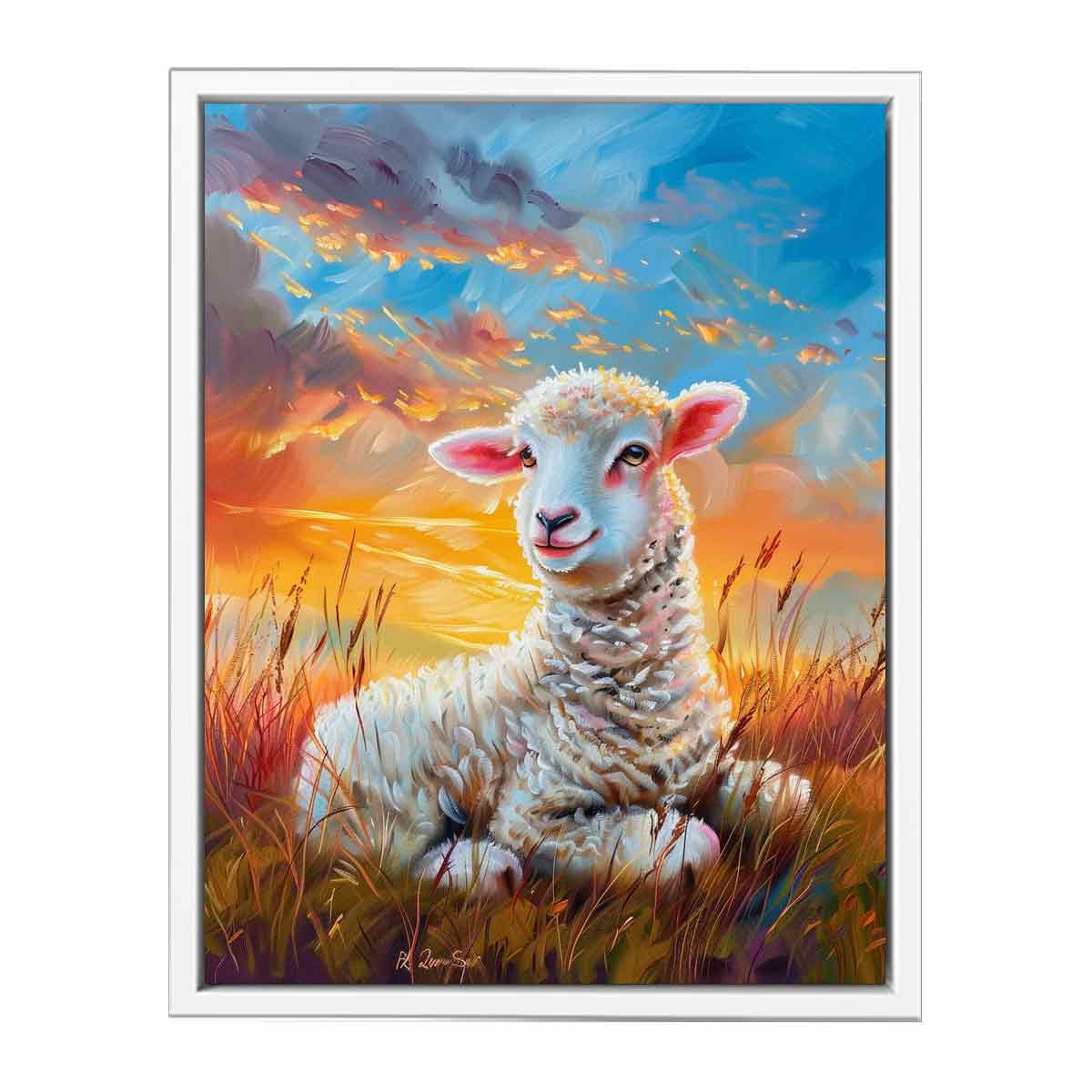 Baby Sheep Canvas  Art Print-5